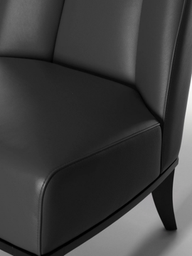 MAUA - Leather armchair by Lorenzo Tondelli - view 3